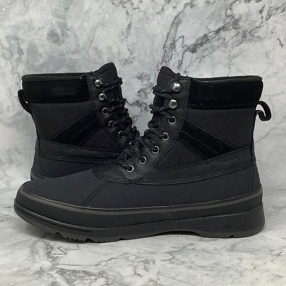 Sorel Sz 11.5 Black/Jet Ankeny II 200g Boots Waterproof Insulated Lace Up P33-10 - Picture 4 of 11